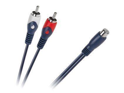 2x RCA - 1RCA zásuvka , 0,2m KPO2616