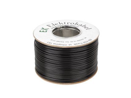 Reproduktorový kabel SMYp 2×0,35 mm černý 200 m L-KAB0571