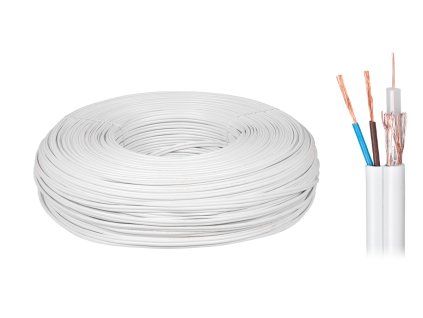 Koaxiální kabel YWDXek 75-0,59/3,7 K-60 + 2x0,5 mm 100 m