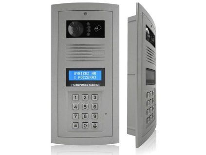 OP-SL255RC HR-P - Digitální panel domovního telefonu s kamerou a RFID čtečkou, barva popelavá - Elfon