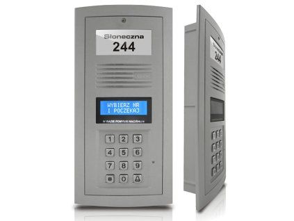 OP-SL255-P - Digitální panel domovního telefonu, popelavá barva - Elfon