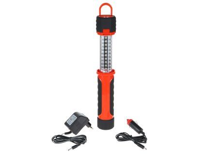 Dílenská lampa se síťovou a automobilovou nabíječkou 30+ 4+8 LED