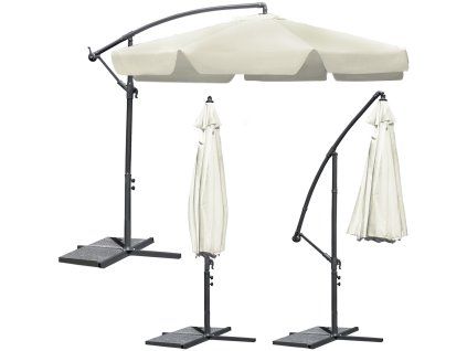 Slunečník na terasu béžový 350 cm