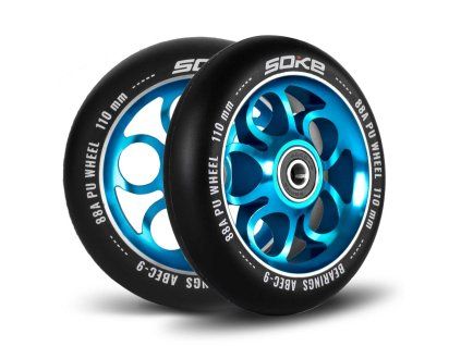 Kolečka na freestyle koloběžku SOKE 110mm 88A modrá 2ks