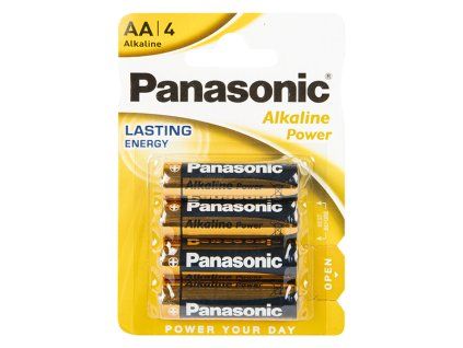 Alkalické baterie AA 1,5 LR6 Panasonic