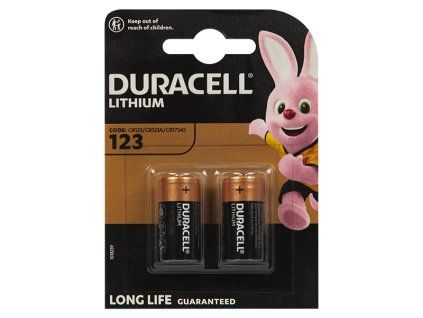Lithiová baterie 3V CR123 DURACELL BL2