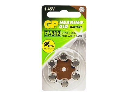 Baterie do naslouchadel ZA312 GP 1,4 V 7,9x3,6
