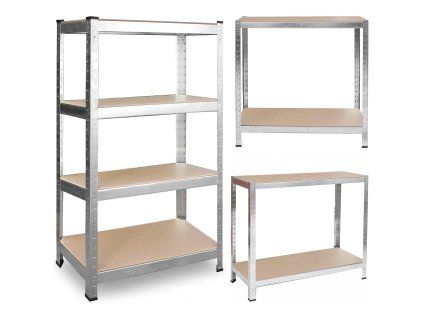 Kovový regál 180 x 90 x 40 Plonos 470200