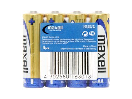 Alkalické baterie AA 1,5 LR6 MAXELL