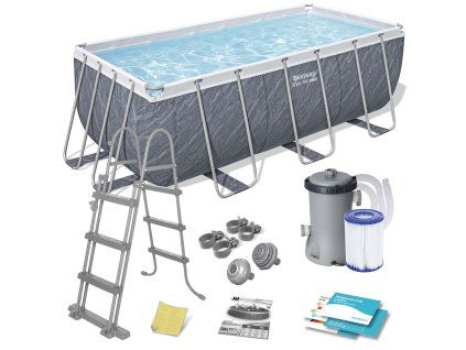 Zahradní bazén s rámem 412 x 201 x 122 cm 11v1 Bestway 56722