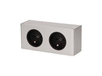 Dvojitá elektrická zásuvka pod skříňku 2x2P+E