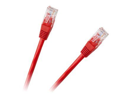 Internetový kabel 3,0m CCA červený cat.6e