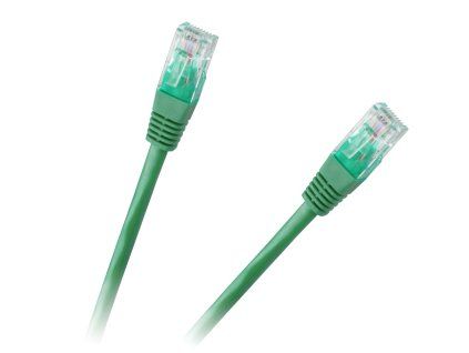 Internetový kabel 3,0m CCA zelený cat.6e